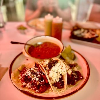 Taco Heads signature dishes Brisket Tacos
Al Pastor Tacos
Elote